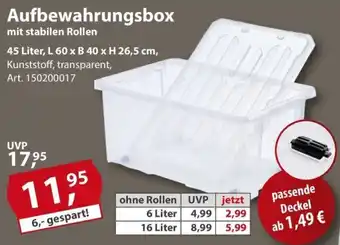 Sonderpreis Baumarkt Aufbewahrungsbox Angebot