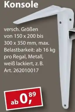 Sonderpreis Baumarkt Konsole Angebot