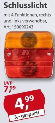 Sonderpreis Baumarkt Schlusslicht Angebot