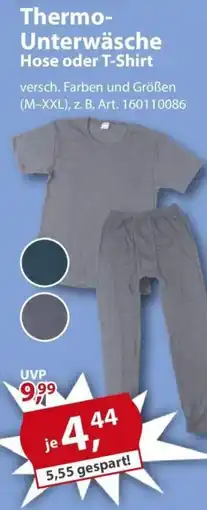 Sonderpreis Baumarkt Thermo-Unterwäsche Hose oder T-Shirt Angebot