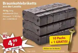 Sonderpreis Baumarkt Braunkohlebriketts aus der Lausitz Angebot