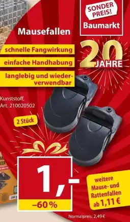 Sonderpreis Baumarkt Mausefallen Angebot