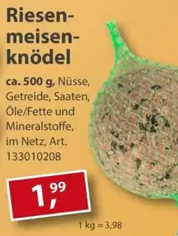 Sonderpreis Baumarkt Riesenmeisenknödel Angebot