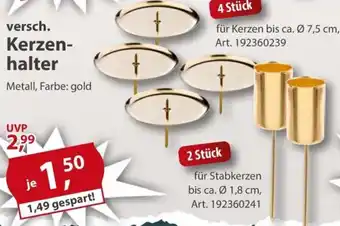 Sonderpreis Baumarkt versch. Kerzenhalter Angebot