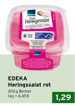 CAP Markt EDEKA Heringssalat rot Angebot