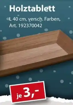 Sonderpreis Baumarkt Holztablett Angebot