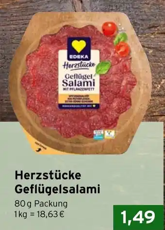 CAP Markt EDEKA Herzstücke Geflügel Salami Angebot
