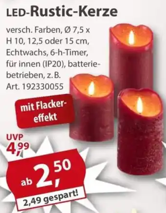 Sonderpreis Baumarkt LED-Rustic-Kerze Angebot