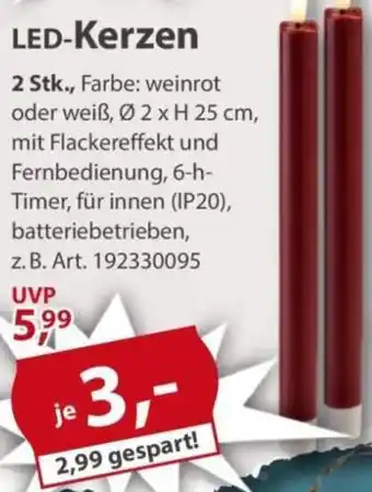 Sonderpreis Baumarkt LED-Kerzen Angebot