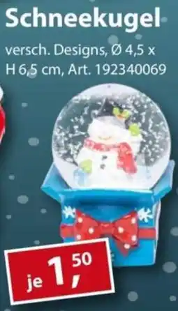Sonderpreis Baumarkt Schneekugel Angebot