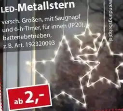 Sonderpreis Baumarkt LED-Metallstern Angebot