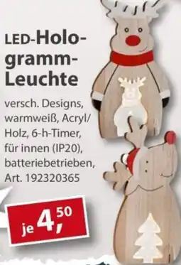 Sonderpreis Baumarkt LED-Hologramm Leuchte Angebot