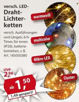 Sonderpreis Baumarkt versch. LED-Draht Lichterketten Angebot