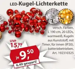 Sonderpreis Baumarkt LED-Kugel-Lichterkette Angebot