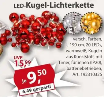 Sonderpreis Baumarkt LED-Kugel-Lichterkette Angebot