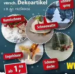 Sonderpreis Baumarkt versch. Dekoartikel Angebot