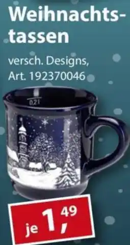 Sonderpreis Baumarkt Weihnachtstassen Angebot