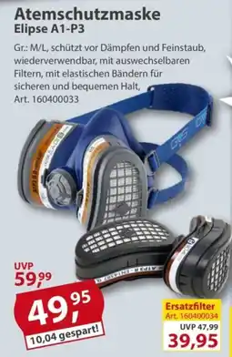 Sonderpreis Baumarkt Atemschutzmaske Elipse A1-P3 Angebot