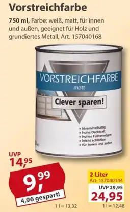 Sonderpreis Baumarkt Vorstreichfarbe Angebot