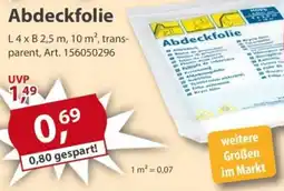 Sonderpreis Baumarkt Abdeckfolie Angebot