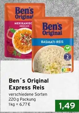 CAP Markt Ben's Original Express Reis Angebot