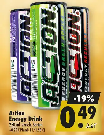 Mäc Geiz Action Energy Drink Angebot
