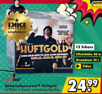 Mäc Geiz pyroland Batteriefeuerwerk* Hüftgold Angebot