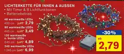 KODi LICHTERKETTE FÜR INNEN & AUSSEN Angebot