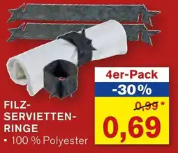 KODi FILZ- SERVIETTENRINGE Angebot