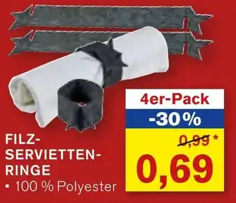 KODi FILZ- SERVIETTENRINGE Angebot