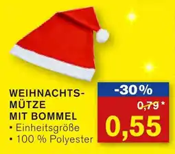 KODi WEIHNACHTSMÜTZE MIT BOMMEL Angebot