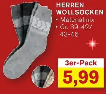 KODi HERREN WOLLSOCKEN 3er-Pack Angebot