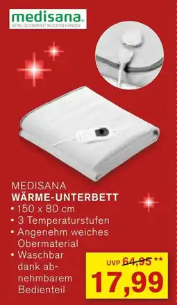 KODi MEDISANA WÄRME-UNTERBETT Angebot
