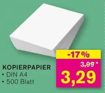 KODi KOPIERPAPIER DIN A4 Angebot