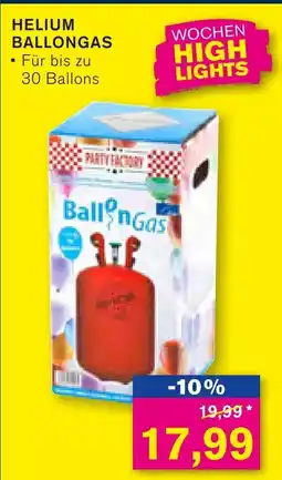 KODi Party Factory HELIUM BALLONGAS Angebot