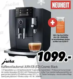 MEDIMAX jura Kaffeevollautomat JURA E8 (ED) Cosmic Black Angebot