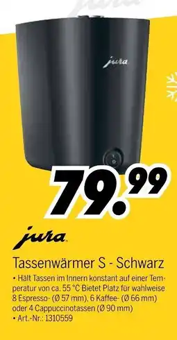 MEDIMAX jura Tassenwärmer S - Schwarz Angebot
