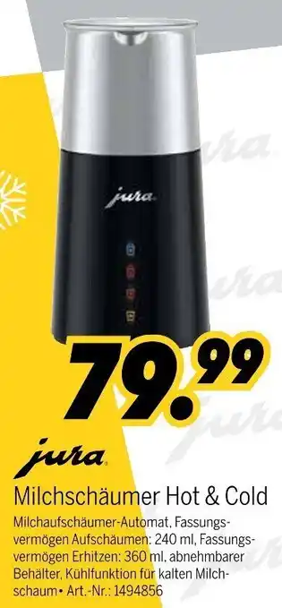 MEDIMAX jura Milchschäumer Hot & Cold Angebot