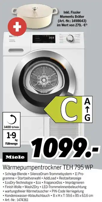 MEDIMAX Miele Wärmepumpentrockner TEH 795 WP Angebot