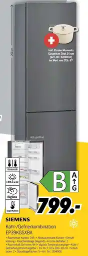 MEDIMAX SIEMENS Kühl-/Gefrierkombination EP39KGSXBA Angebot