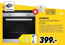 MEDIMAX SIEMENS Autarker Einbau-Backofen EP211B1 Angebot