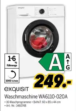 MEDIMAX exquisit Waschmaschine WA6110-020A Angebot