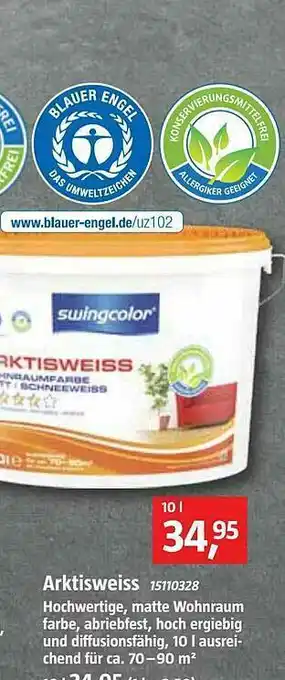 Bauhaus Arktisweiss Swingcolor Angebot