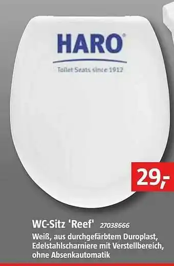 Bauhaus Haro Wc-sitz „reef“ Angebot