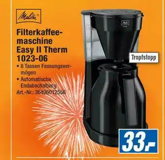 Expert Technomarkt Melitta Filterkaffeemaschine Easy Ii Therm 1023-06 Angebot