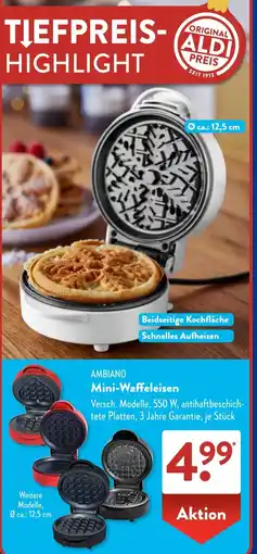 Aldi Süd AMBIANO Mini-Waffeleisen Angebot