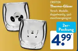 Aldi Süd CROFTON Thermo Gläser Angebot