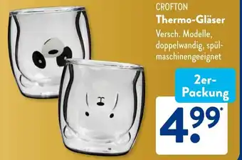 Aldi Süd CROFTON Thermo Gläser Angebot