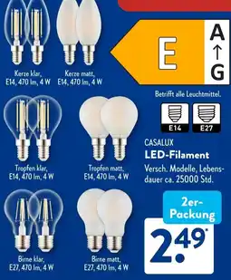 Aldi Süd CASALUX LED Filament Angebot