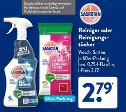 Aldi Süd Reiniger oder Reinigungtücher Angebot